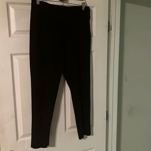 Zara black Faux suede leggings Size XL